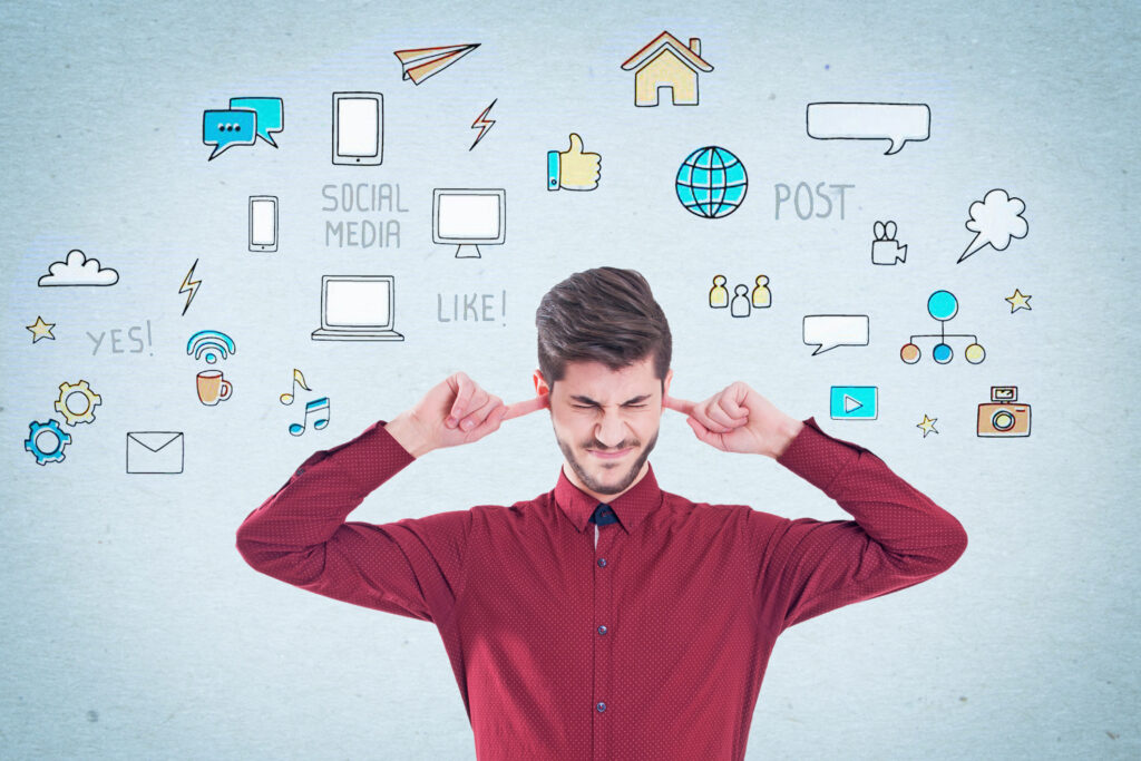 Stressed businessman